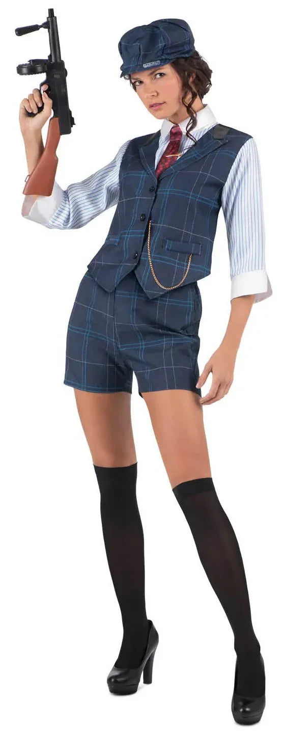 Disfraz de Gangster Inglesa Peaky Blinders para Mujer Peaky Blinders Viving